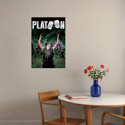 Platoon American War Movie Cover Berenger Dafoe Sheen D Poster Wall Art Print Home Wall Decor