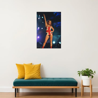 Spice Girls Music Band British Flag Poster Wall Art Print Home Wall Decor