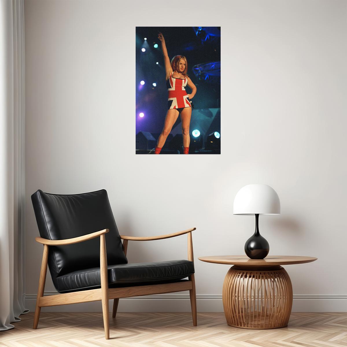 Spice Girls Music Band British Flag Poster Wall Art Print Home Wall Decor