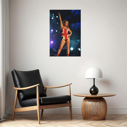 Spice Girls Music Band British Flag Poster Wall Art Print Home Wall Decor