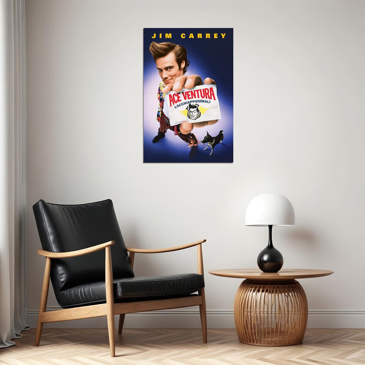 Ace Ventura Pet Detective Jim Carrey Movie Poster Wall Art Print Home Wall Decor
