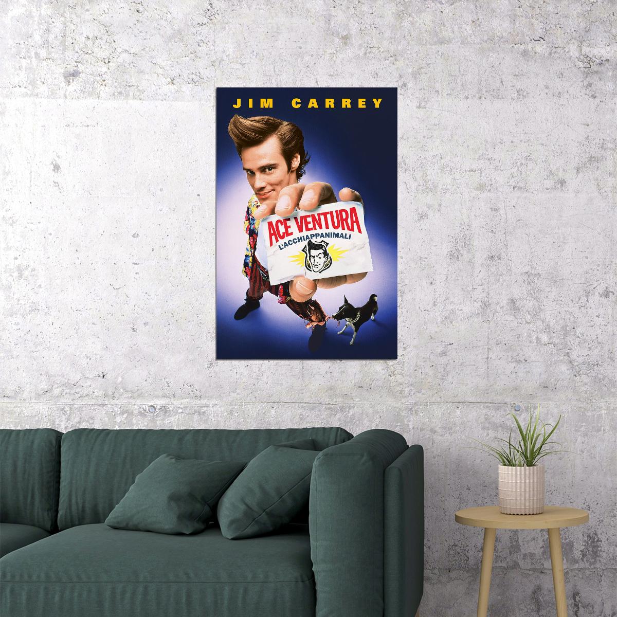 Ace Ventura Pet Detective Jim Carrey Movie Poster Wall Art Print Home Wall Decor