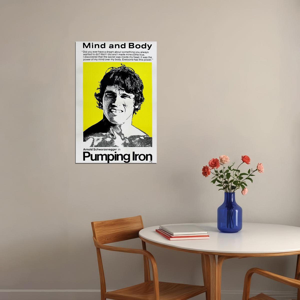 Pumping Iron Movie Arnold Schwarzenegger Poster Wall Art Print Home Wall Decor