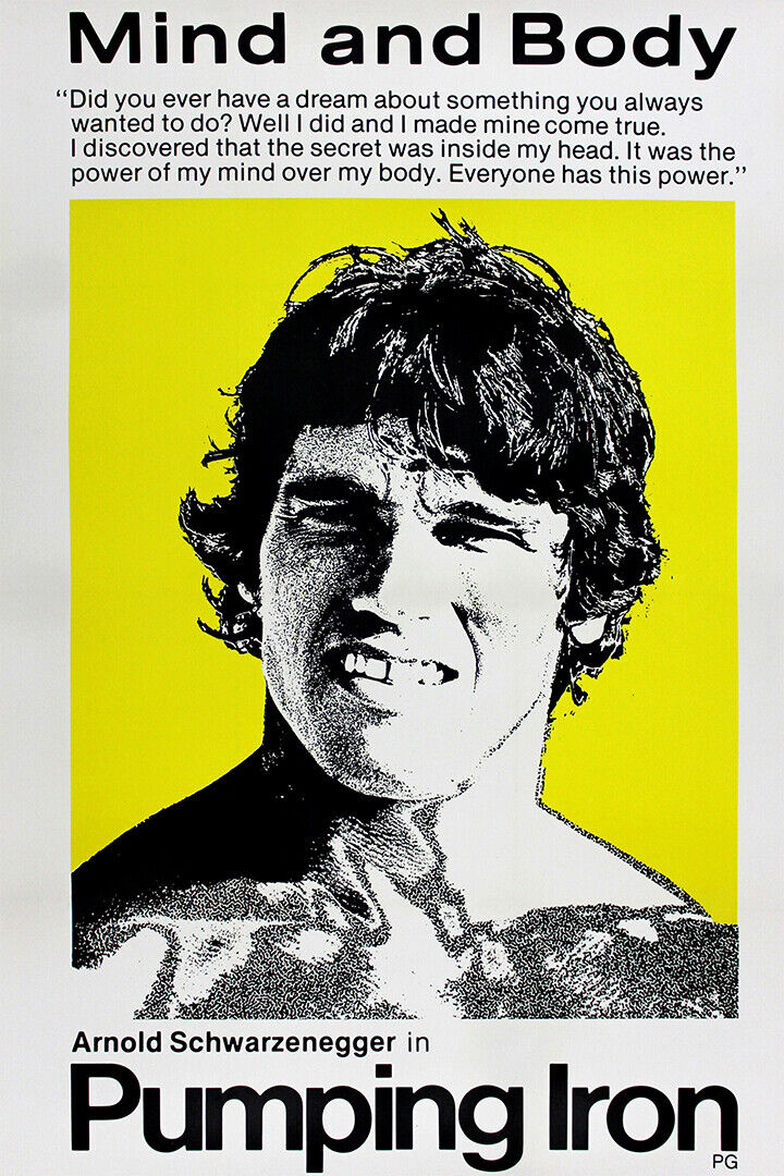 Pumping Iron Movie Arnold Schwarzenegger Poster Wall Art Print Home Wall Decor