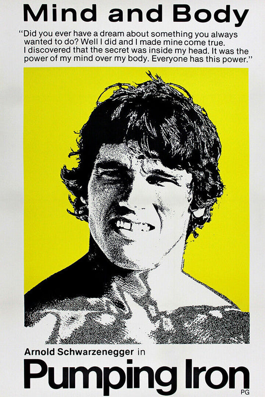 Pumping Iron Movie Arnold Schwarzenegger Poster Wall Art Print Home Wall Decor