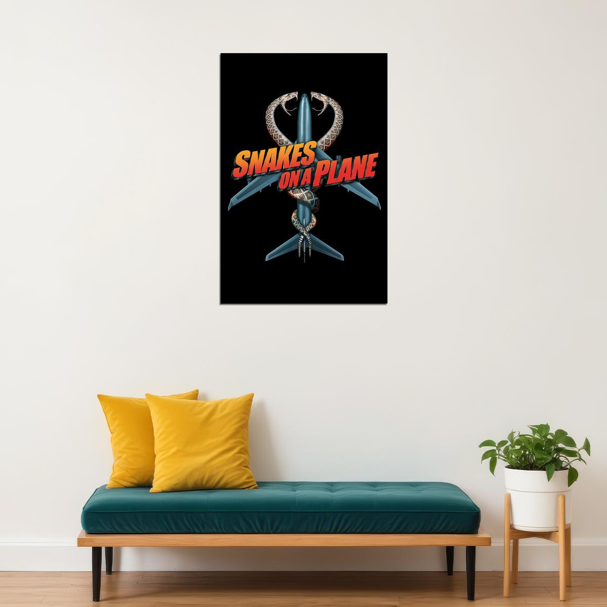 Snakes On A Plane Action Movie Poster Wall Art Print Home Wall Decor