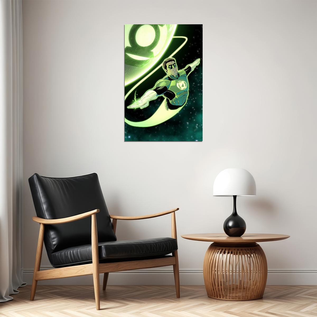Green Lantern Hal Jordan Transformation Movie Poster Wall Art Print Home Wall Decor