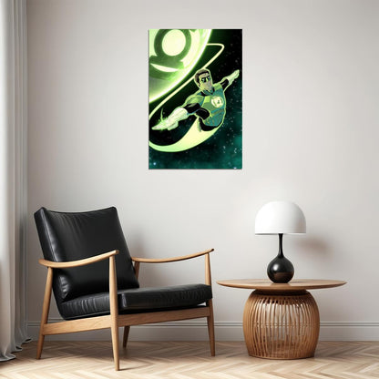 Green Lantern Hal Jordan Transformation Movie Poster Wall Art Print Home Wall Decor