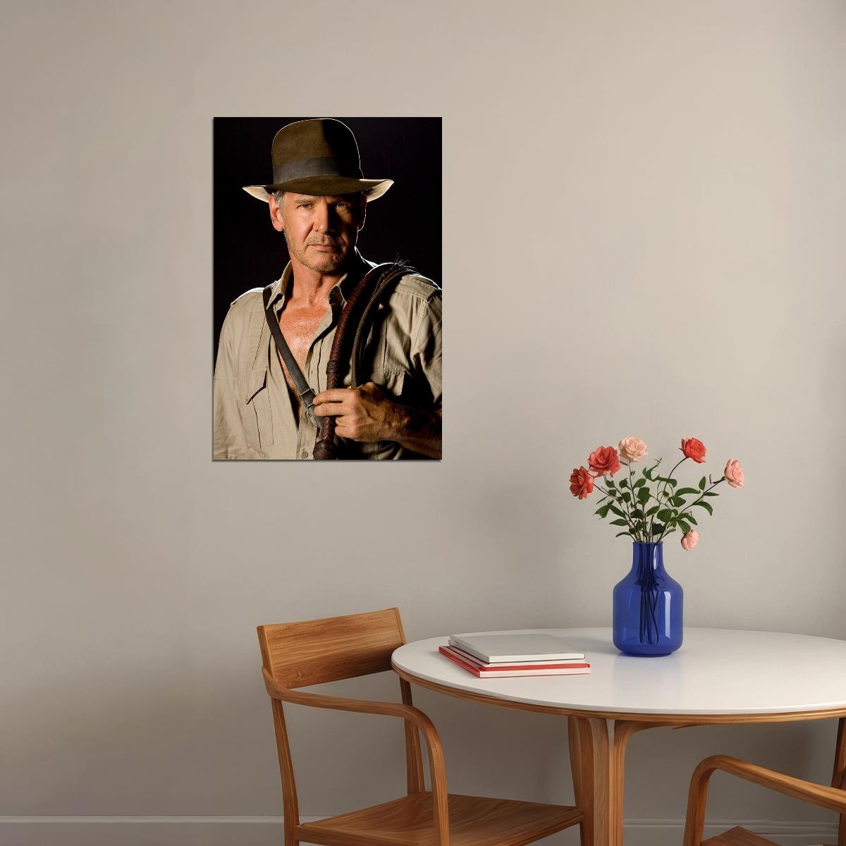 Indiana Jones Harrison Ford Movie Poster Wall Art Print Home Wall Decor