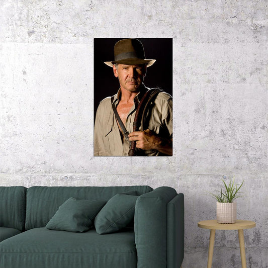 Indiana Jones Harrison Ford Movie Poster Wall Art Print Home Wall Decor