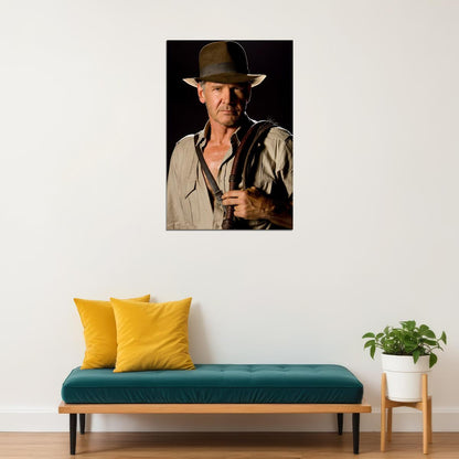 Indiana Jones Harrison Ford Movie Poster Wall Art Print Home Wall Decor