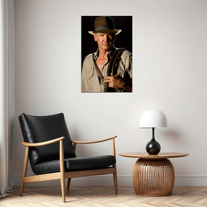 Indiana Jones Harrison Ford Movie Poster Wall Art Print Home Wall Decor
