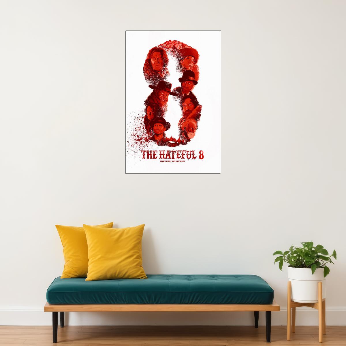 The Hateful Eight Quentin Tarantino Movie Poster Wall Art Print Home Wall Decor