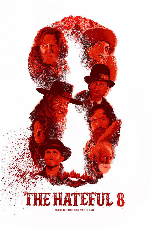 The Hateful Eight Quentin Tarantino Movie Poster Wall Art Print Home Wall Decor