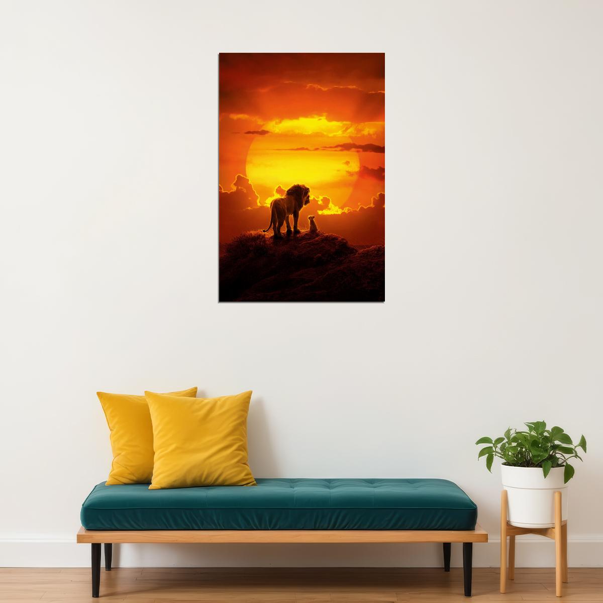 The Lion King Movie Adventure Poster Wall Art Print Home Wall Decor
