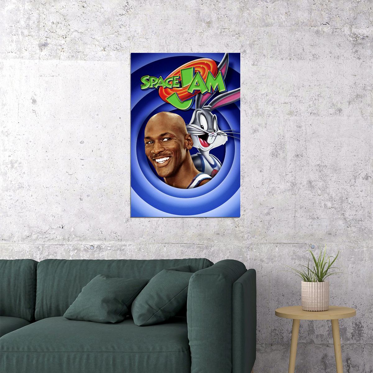 Space Dunk Movie Tunes Poster Wall Art Print Home Wall Decor
