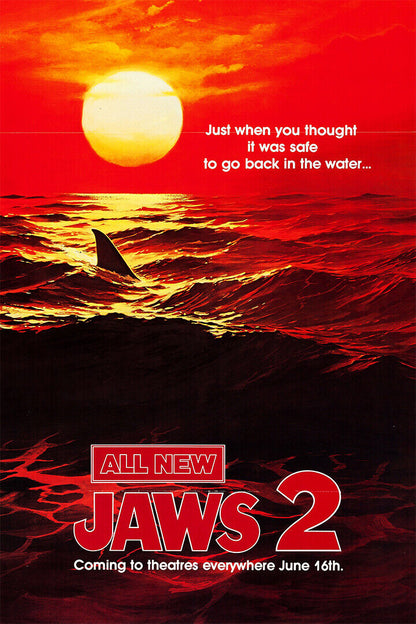 Jaws Movie Steven Spielberg 1974 Adventure Thriller Poster Wall Art Print Home Wall Decor