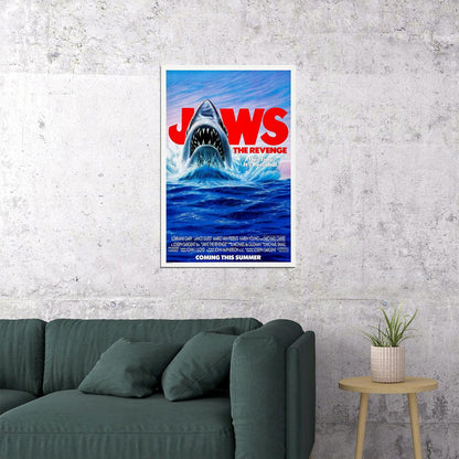 Jaws Movie Steven Spielberg 1974 White Shark Retro Poster Wall Art Print Home Wall Decor
