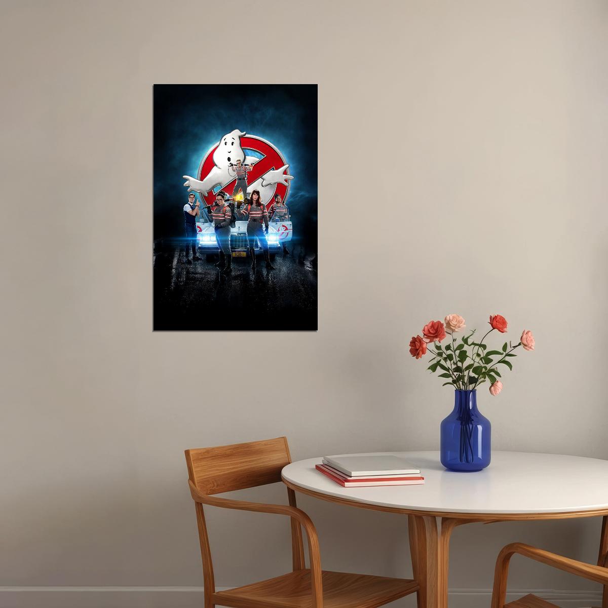 Ghostbusters Movie Scared Ghost Classic Poster Wall Art Print Home Wall Decor