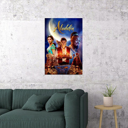 Aladdin Movie 2019 Classic Child Romantic Poster Wall Art Print Home Wall Decor