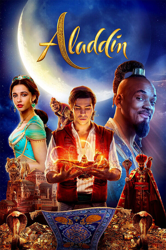 Aladdin Movie 2019 Classic Child Romantic Poster Wall Art Print Home Wall Decor