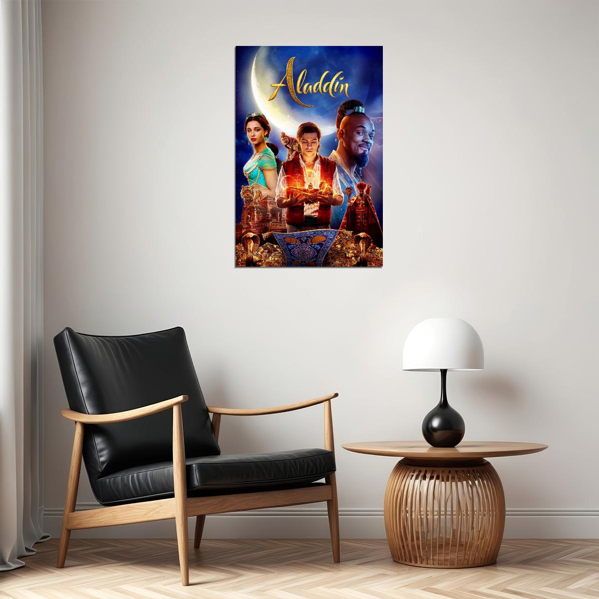 Aladdin Movie 2019 Classic Child Romantic Poster Wall Art Print Home Wall Decor