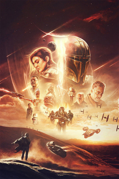 Star Wars I The Phantom Menace Movie Action Science Fiction Poster Wall Art Print Home Wall Decor