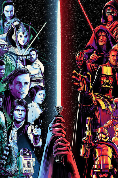 Star Wars I The Phantom Menace Movie Action Poster Wall Art Print Home Wall Decor