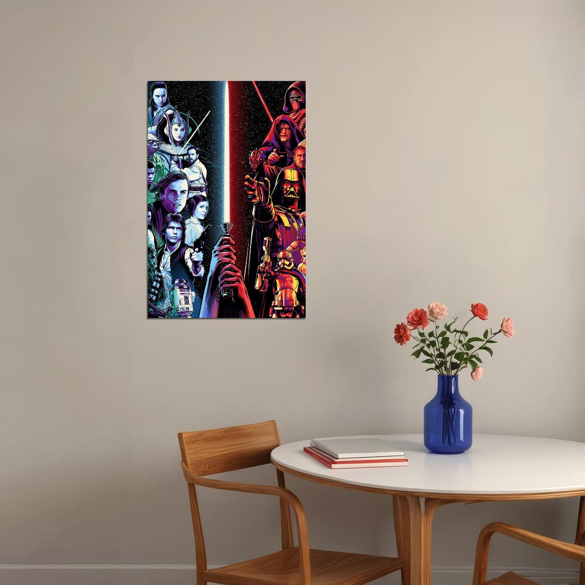 Star Wars I The Phantom Menace Movie Action Poster Wall Art Print Home Wall Decor