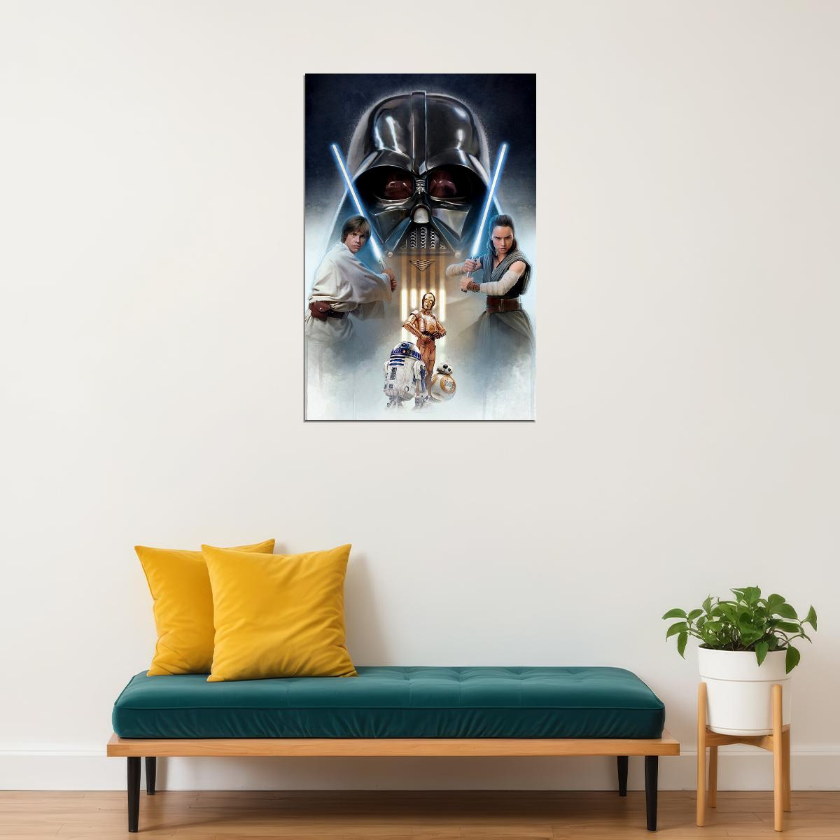 Star Wars I The Phantom Menace 1999 Movie Poster Wall Art Print Home Wall Decor