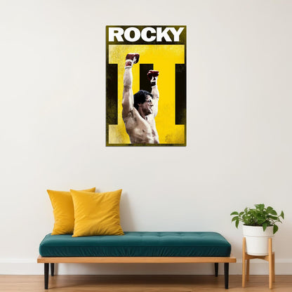 Rocky 2 High Definition Movie Poster Wall Art Print Home Wall Decor