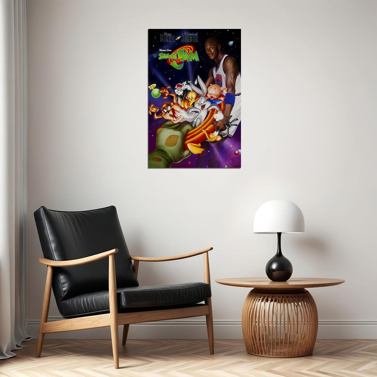 Space Dunk Movie Classic Tunes Poster Wall Art Print Home Wall Decor