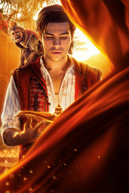 Aladdin Movie 1992 Child Romantic Poster Wall Art Print Home Wall Decor