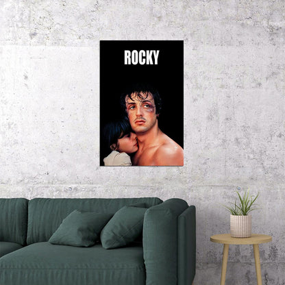 Rocky Movie Sylvester Stallone Boxing Usa America Flag Poster Wall Art Print Home Wall Decor