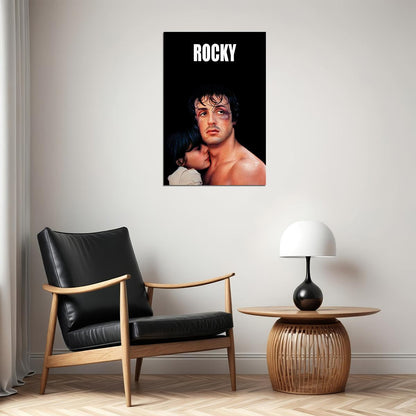Rocky Movie Sylvester Stallone Boxing Usa America Flag Poster Wall Art Print Home Wall Decor