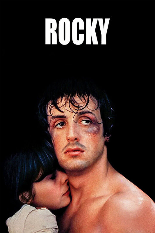 Rocky Movie Sylvester Stallone Boxing Usa America Flag Poster Wall Art Print Home Wall Decor