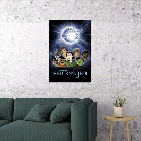 Star Wars Return Of The Jedi Movie George Lucas Poster Wall Art Print Home Wall Decor