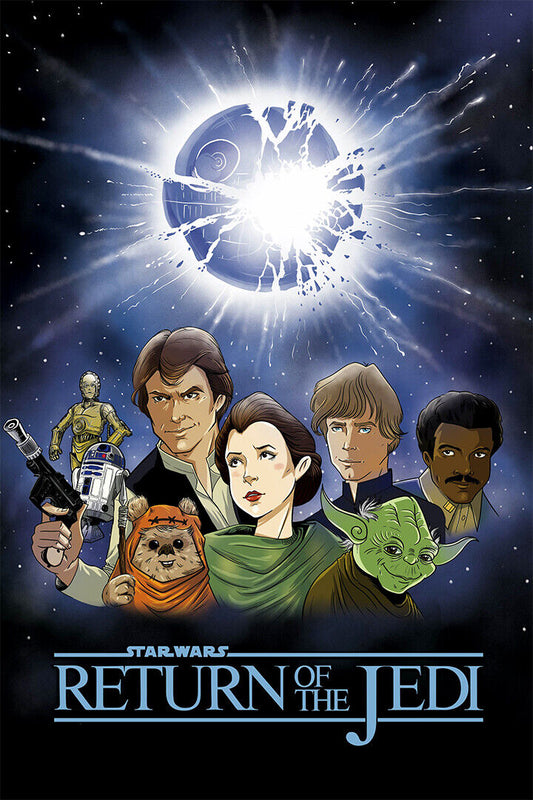 Star Wars Return Of The Jedi Movie George Lucas Poster Wall Art Print Home Wall Decor