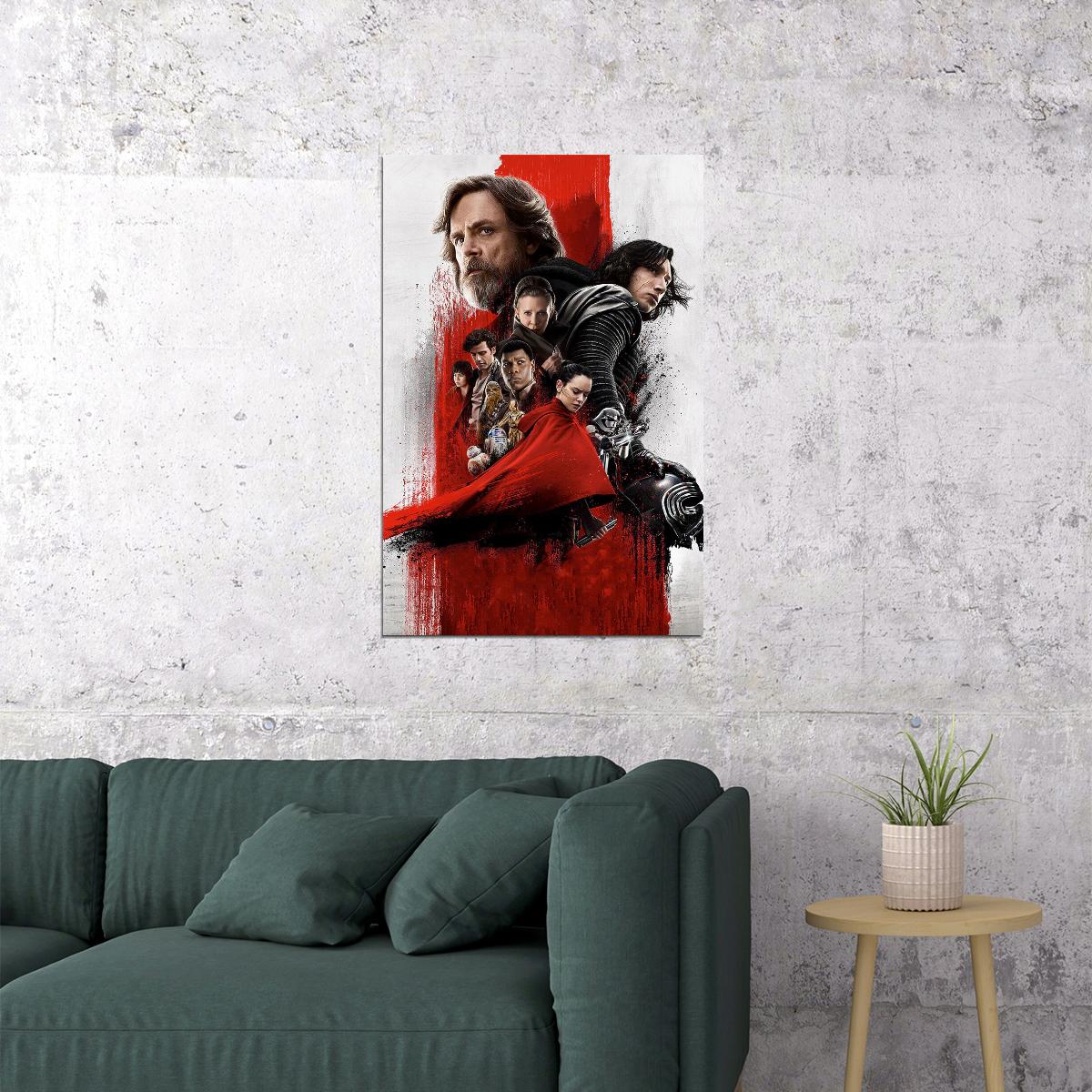 Star Wars The Last Jedi 2017 Movie George Lucas Poster Wall Art Print Home Wall Decor