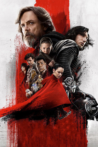 Star Wars The Last Jedi 2017 Movie George Lucas Poster Wall Art Print Home Wall Decor