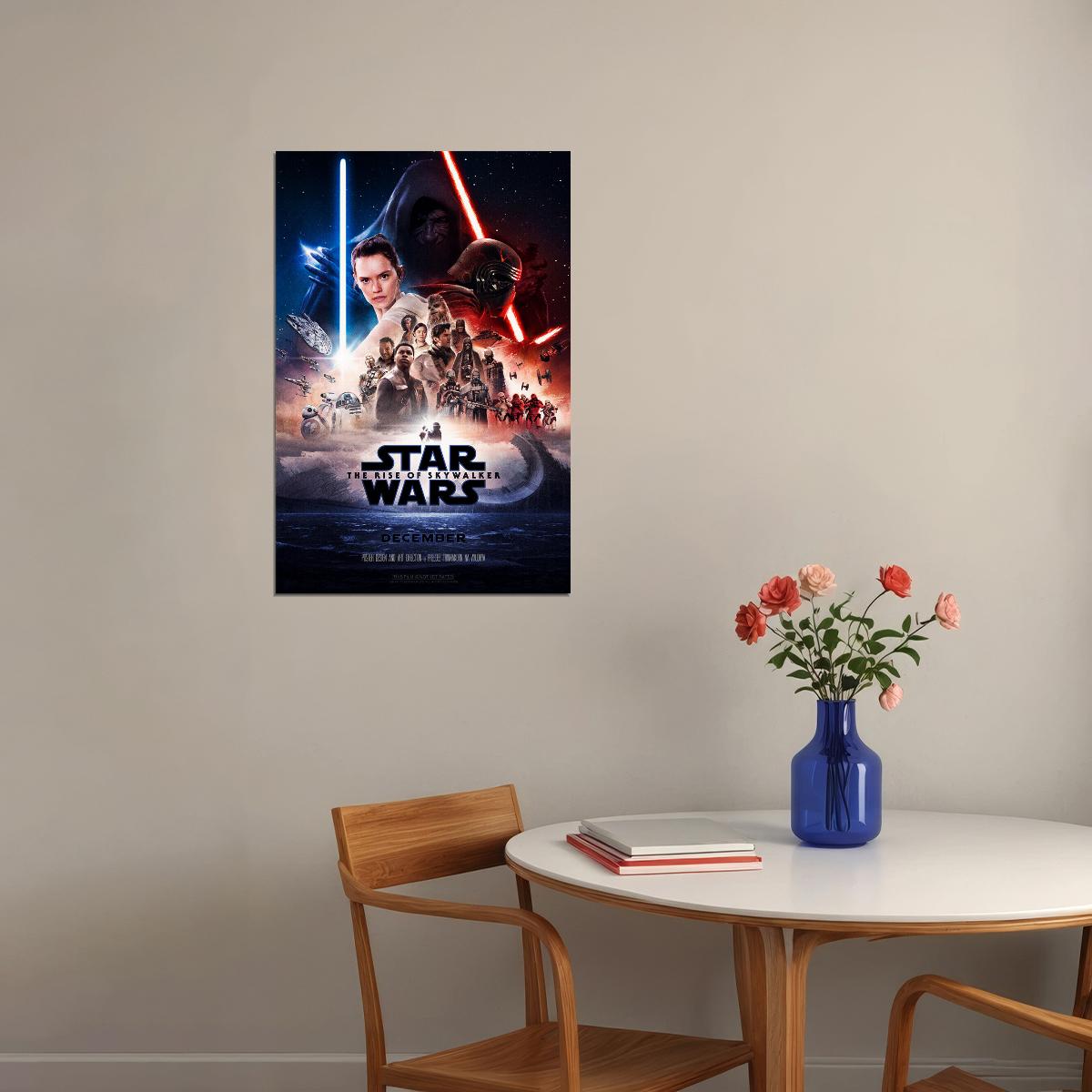 Star Wars The Rise Of Skywalker 2019 Movie Poster Wall Art Print Home Wall Decor