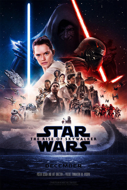 Star Wars The Rise Of Skywalker 2019 Movie Poster Wall Art Print Home Wall Decor