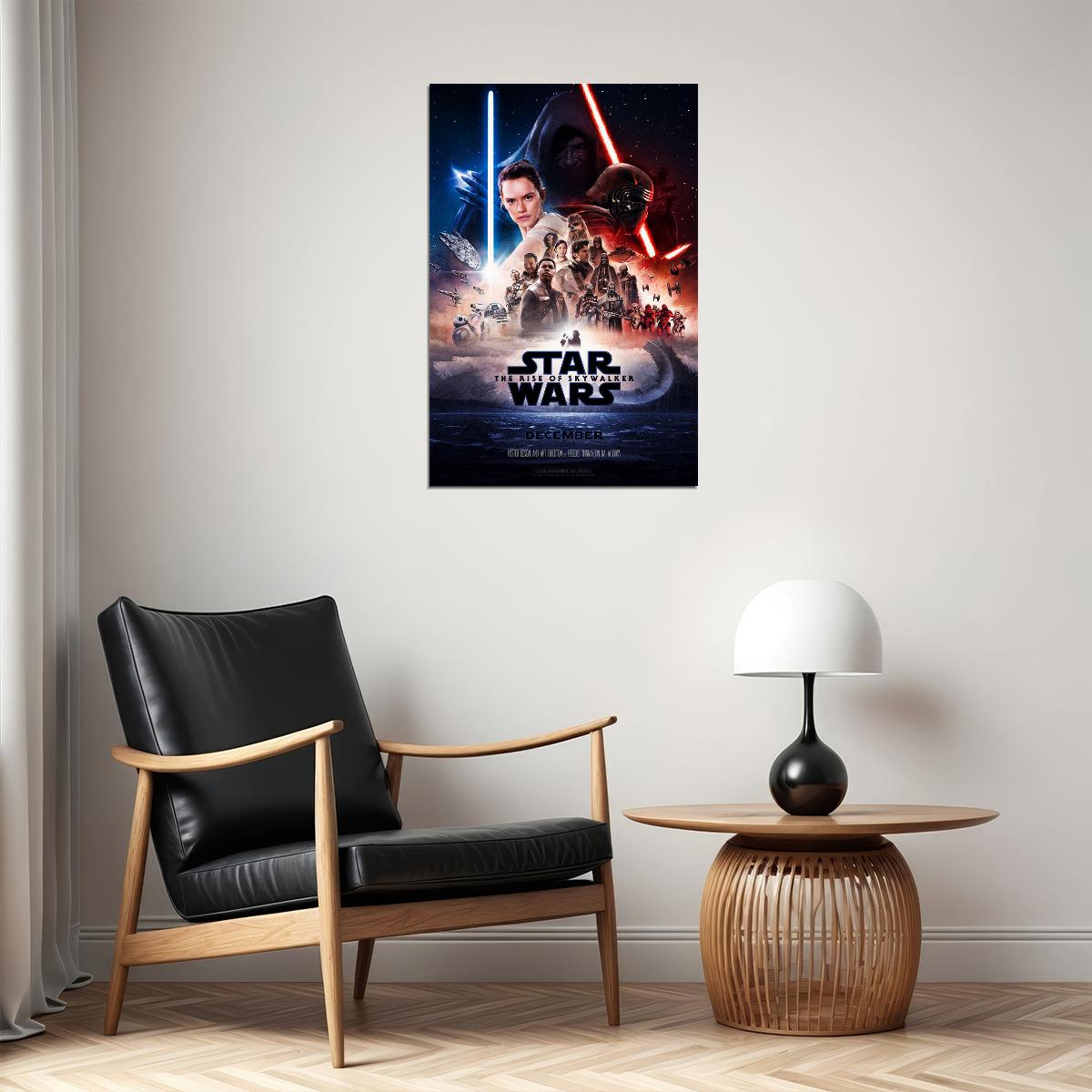Star Wars The Rise Of Skywalker 2019 Movie Poster Wall Art Print Home Wall Decor