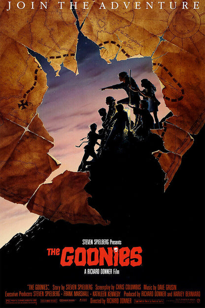 The Goonies Movie Adventure Steven Spielberg Poster Wall Art Print Home Wall Decor