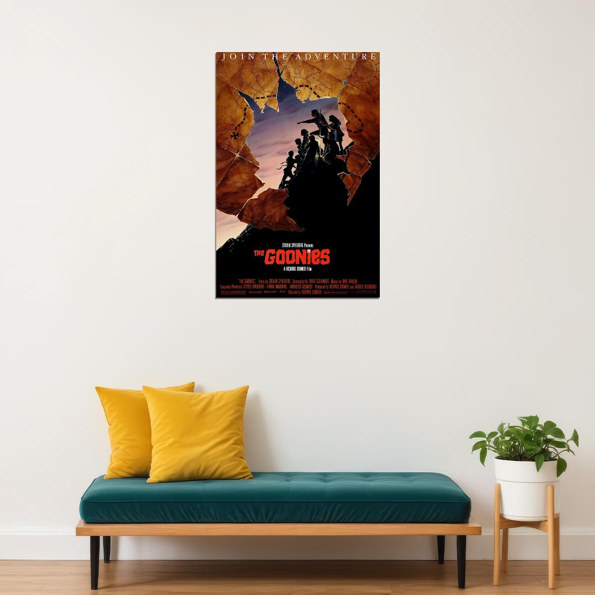 The Goonies Movie Adventure Steven Spielberg Poster Wall Art Print Home Wall Decor