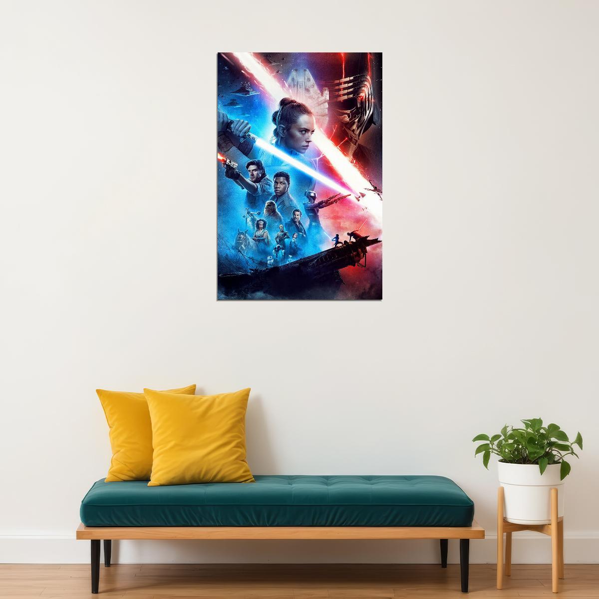 Star Wars The Rise Of Skywalker 2019 Movie Poster Wall Art Print Home Wall Decor