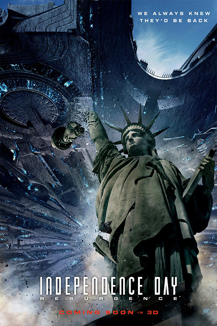 Independence Day Movie Science Fiction Poster Wall Art Print Home Wall Decor