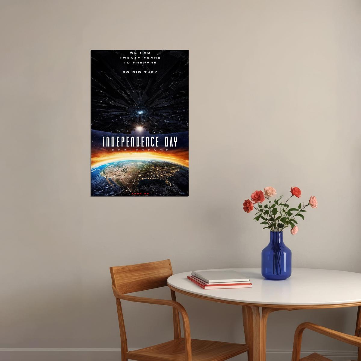 Independence Day Movie Will Smith Poster Wall Art Print Home Wall Decor