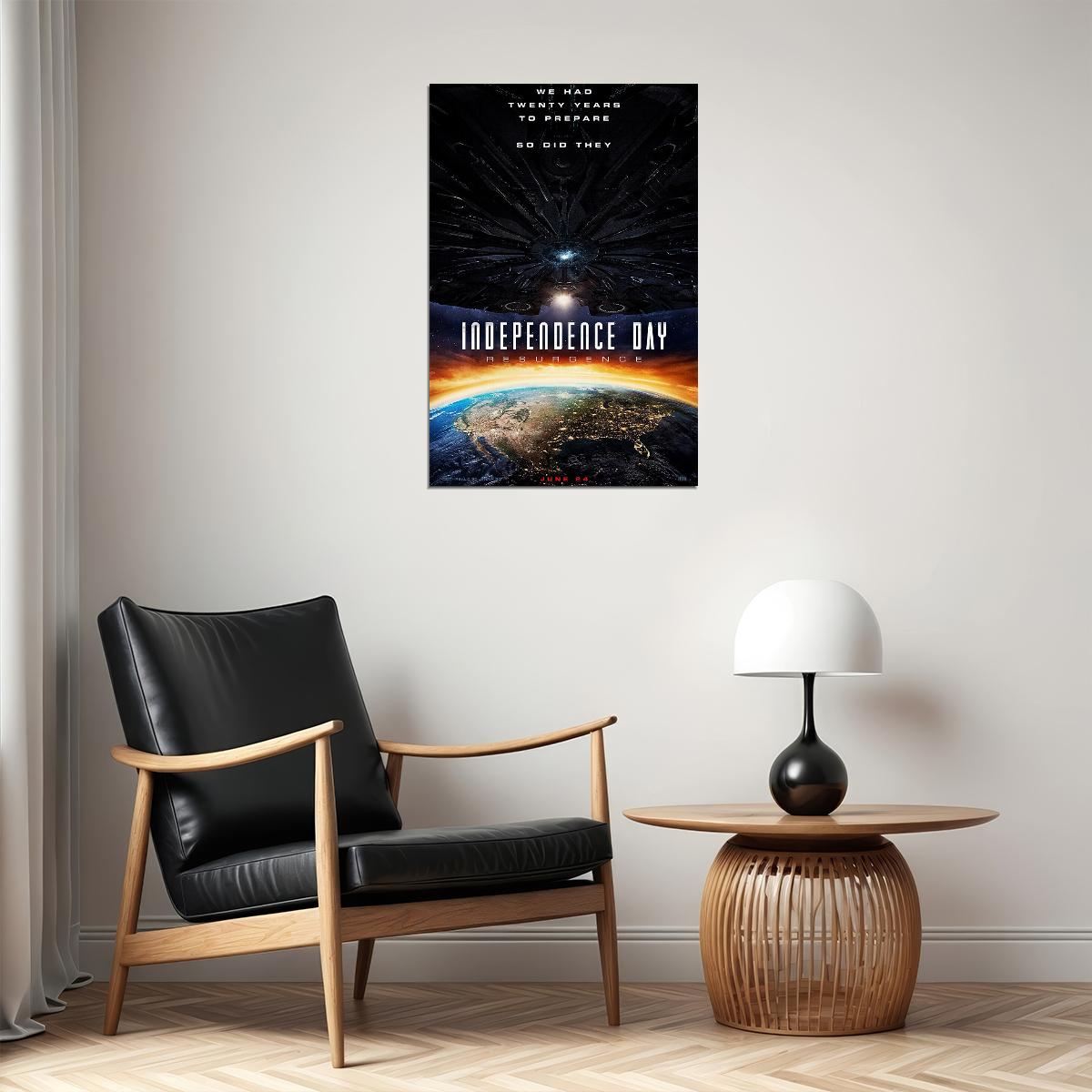 Independence Day Movie Will Smith Poster Wall Art Print Home Wall Decor
