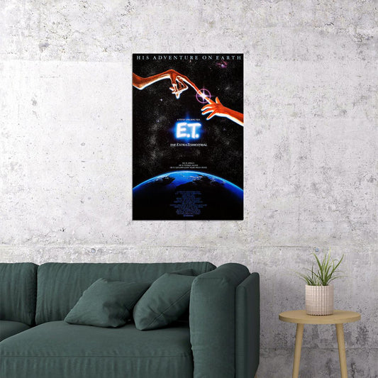 Et The Extra Terrestrial Movie Science Fiction Adventure Poster Wall Art Print Home Wall Decor